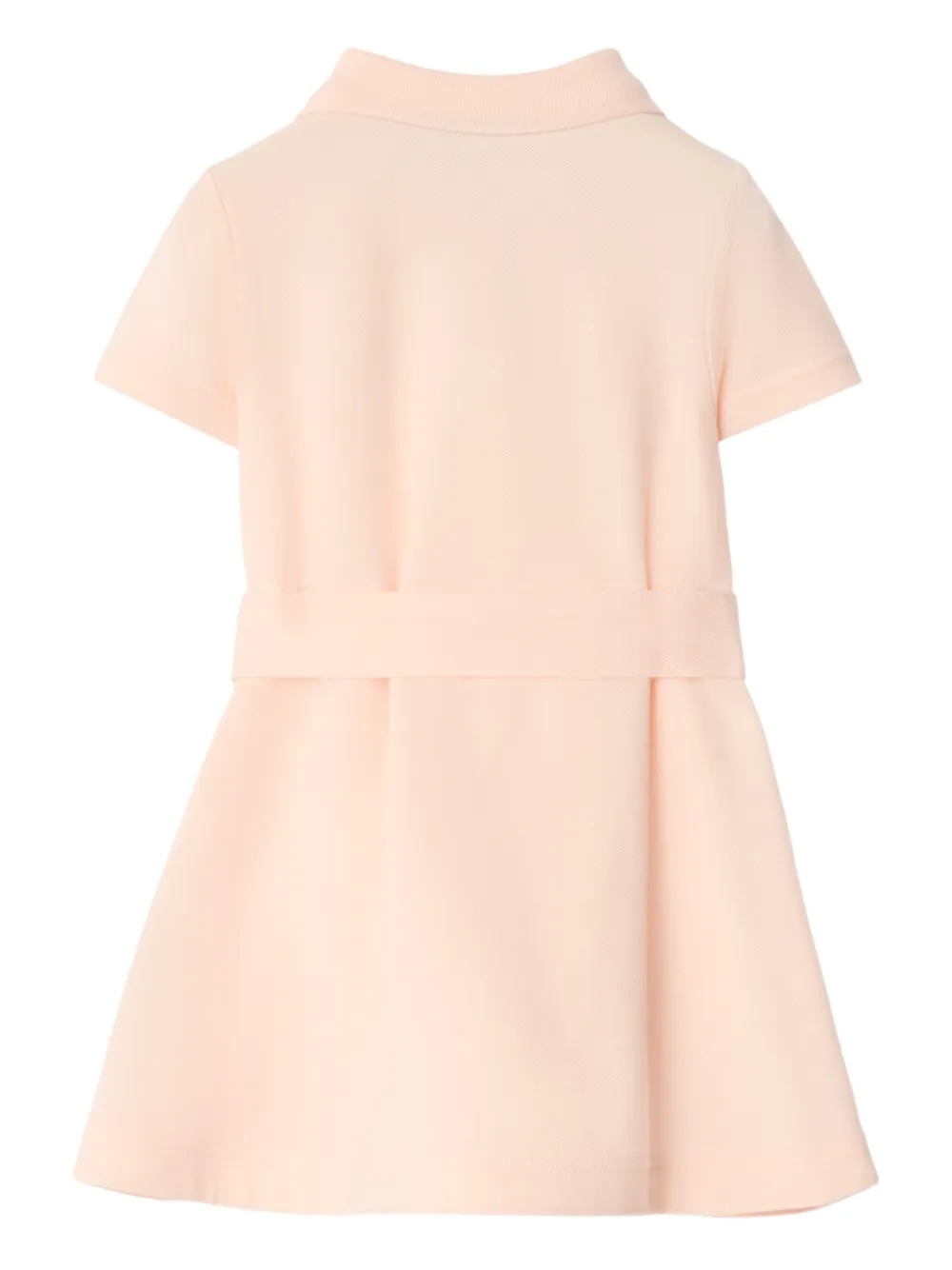 Burberry Kids Katoenen jurk met ceintuur - Roze