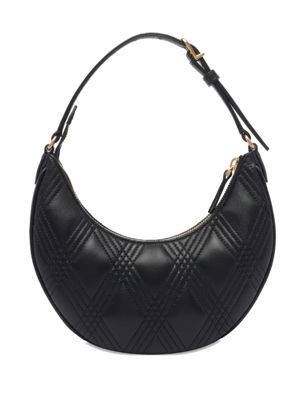 Valentino Garavani quilted leather shoulder bag - Zwart