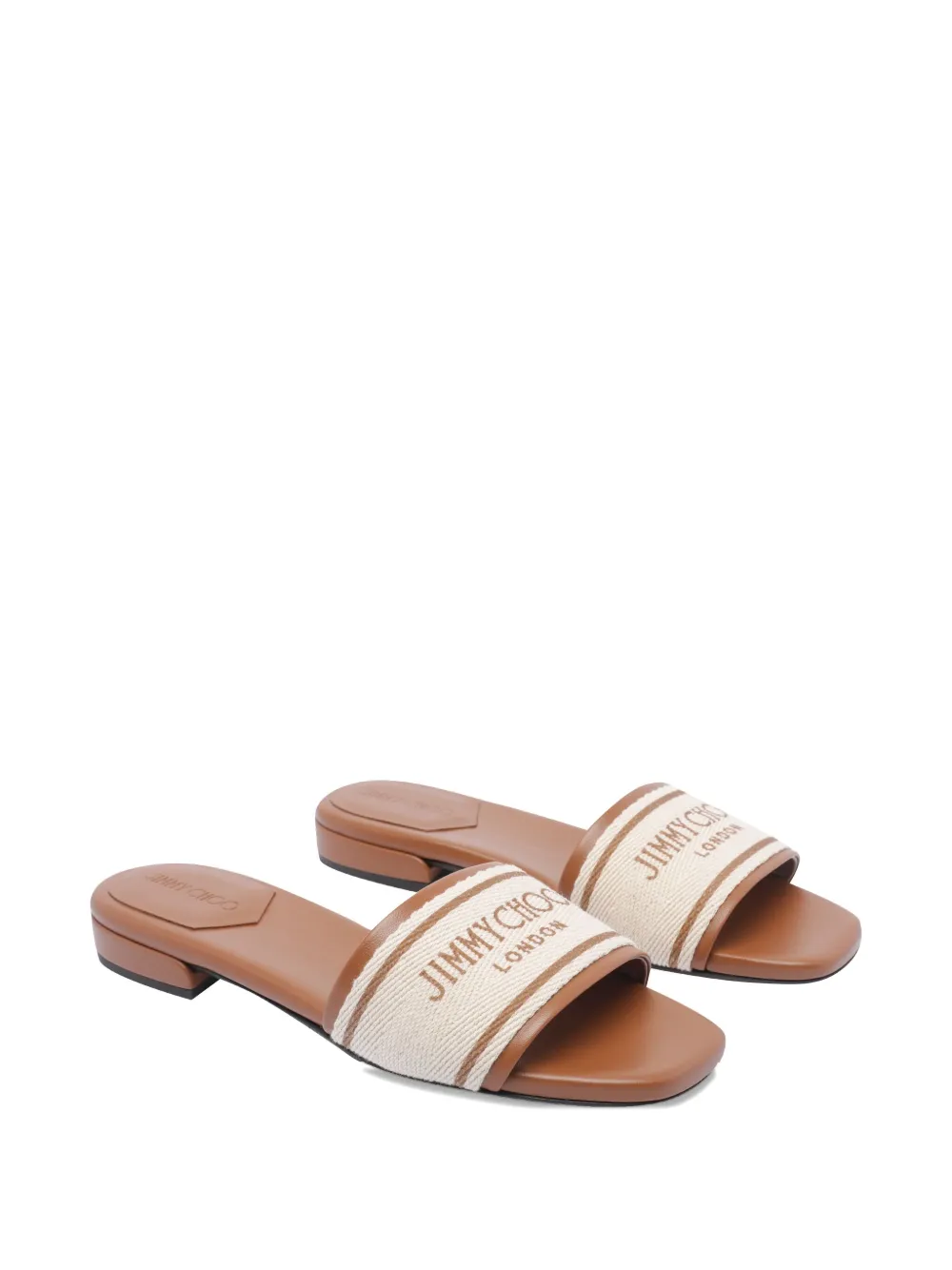 Jimmy Choo Joa flat sandals Neutrals