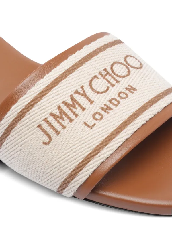 Jimmy Choo Joa Flat Sandals | Neutrals | FARFETCH