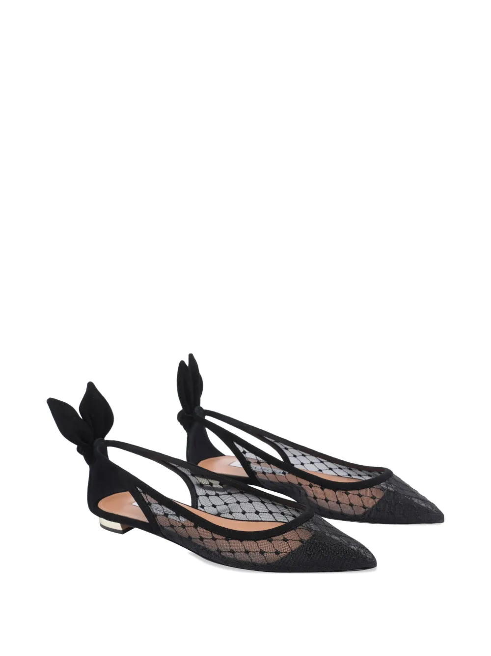 Aquazzura lace ballet flats - Zwart