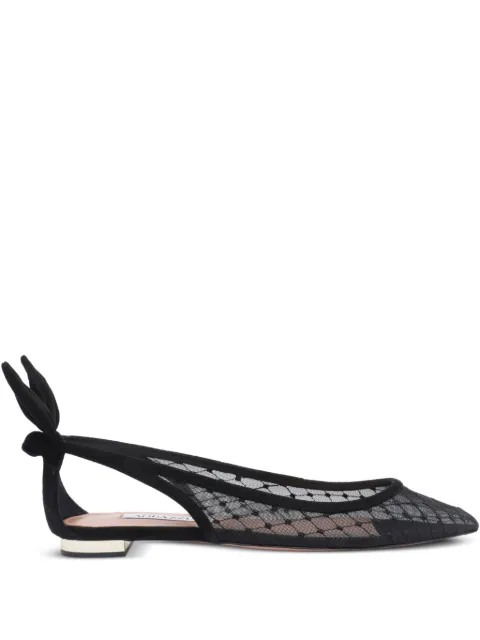 Aquazzura lace ballet flats