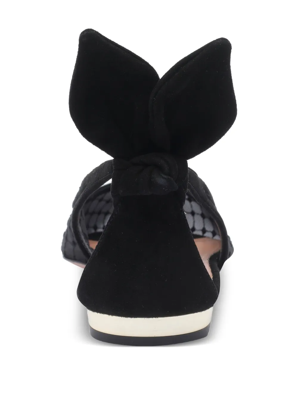 Aquazzura lace ballet flats Black