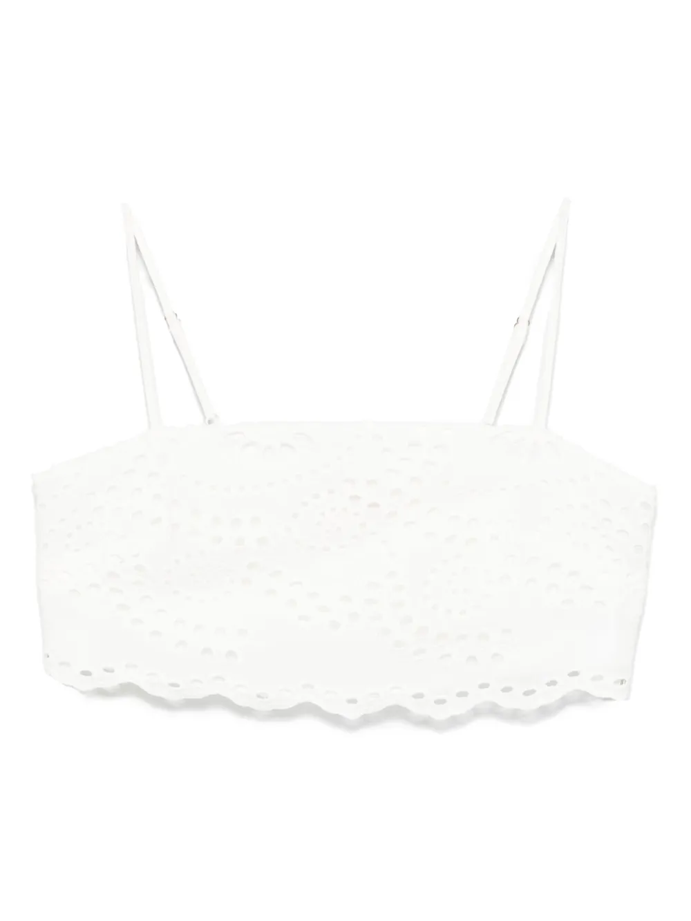MC2 Saint Barth cotton cropped top | White | Image 1