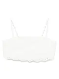 MC2 Saint Barth cotton cropped top - White