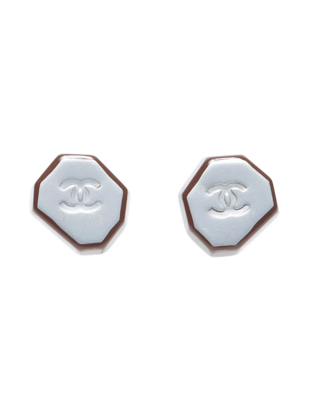 CHANEL Pre-Owned boucles d'oreilles CC Mark (1999) | argent | Image 1