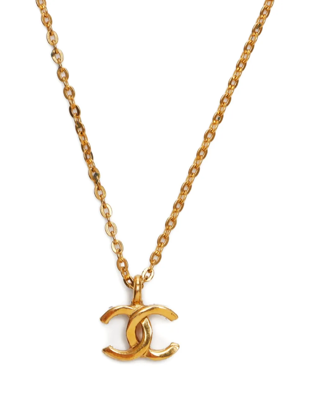 CHANEL Pre-Owned collier à logo Interlocking CC (1980) | Image 2