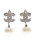 CHANEL Pre-Owned 2005 CC Mark earrings - Silver