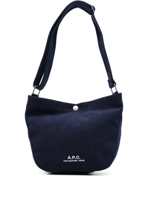 A.P.C. logo-print shoulder bag 