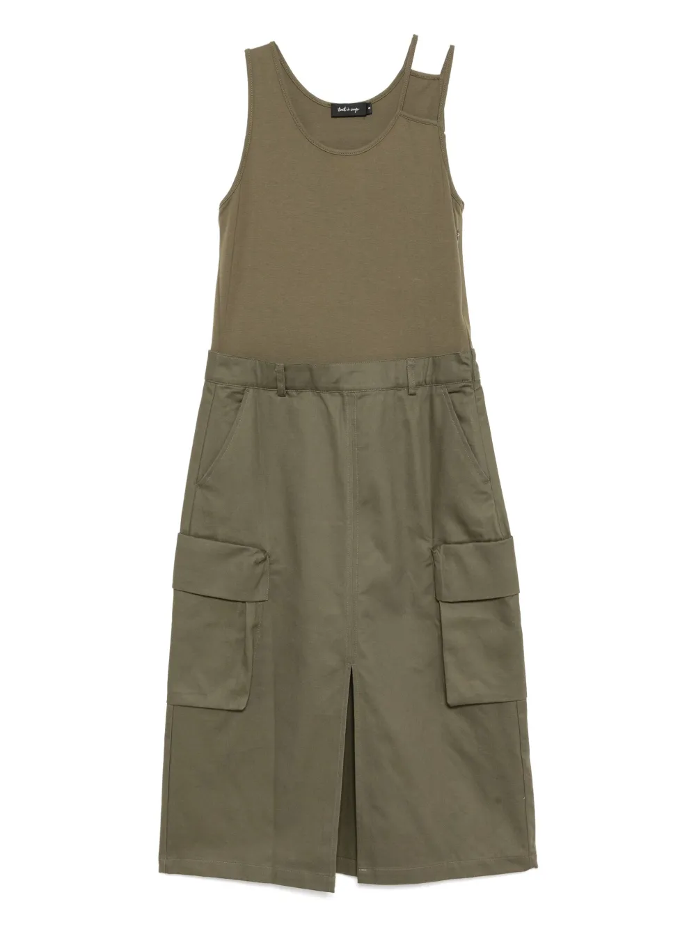 sleeveless cargo dress