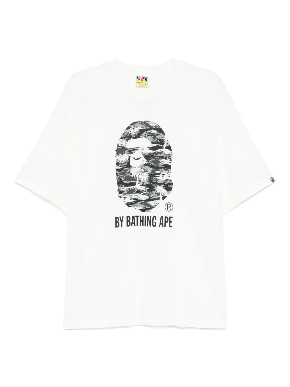 A BATHING APE® logo-printed T-shirt | White | Image 1