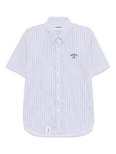 CHOCOOLATE striped short-sleeved shirt