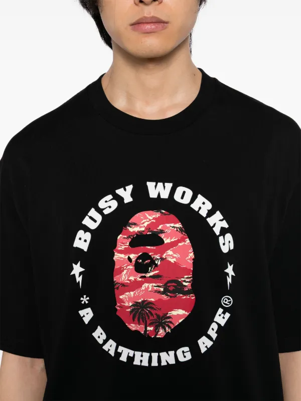 A BATHING APE ロゴ Tシャツ 130cm 値下げ即売り可能 A BATHING APE® ロゴ Tシャツ | ブラック | FARFETCH JP