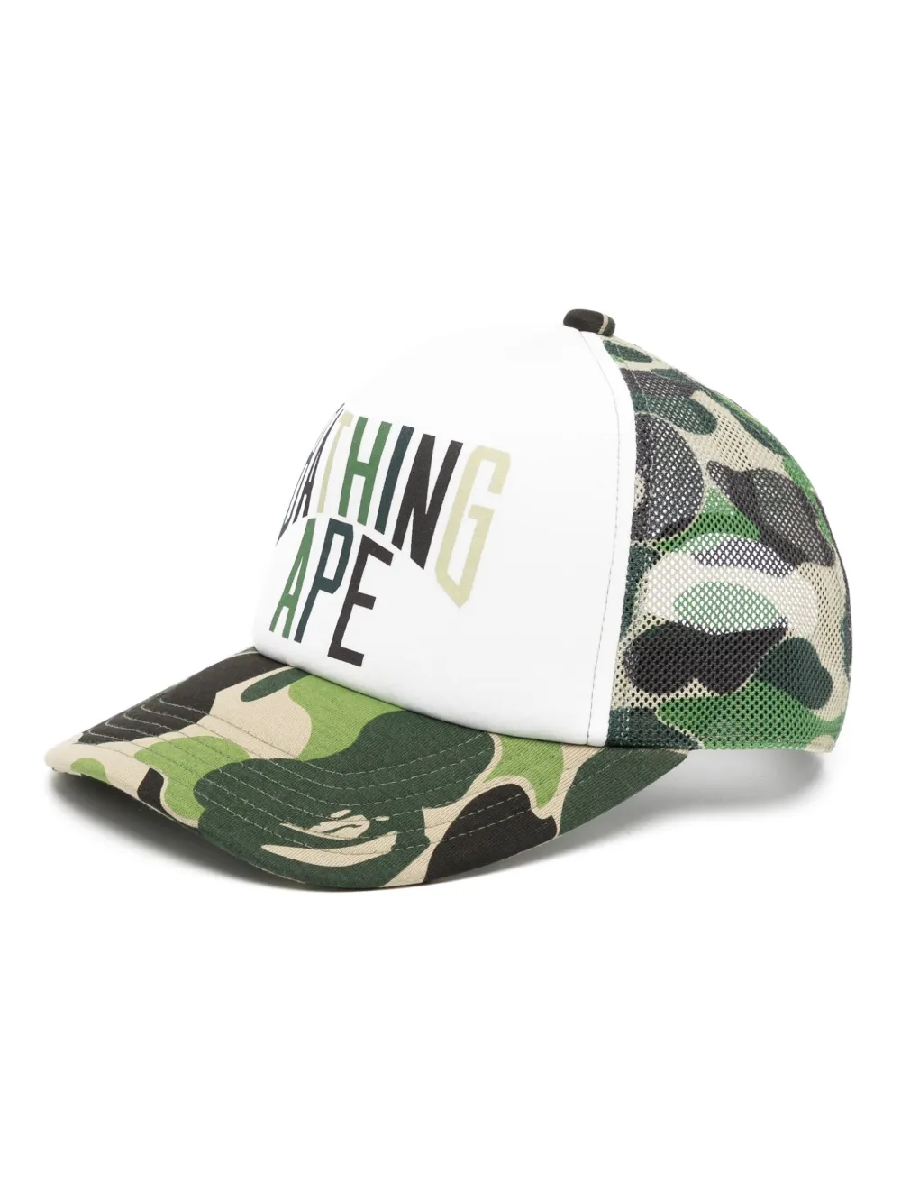 A BATHING APE® graphic-print cap | Green | Image 1