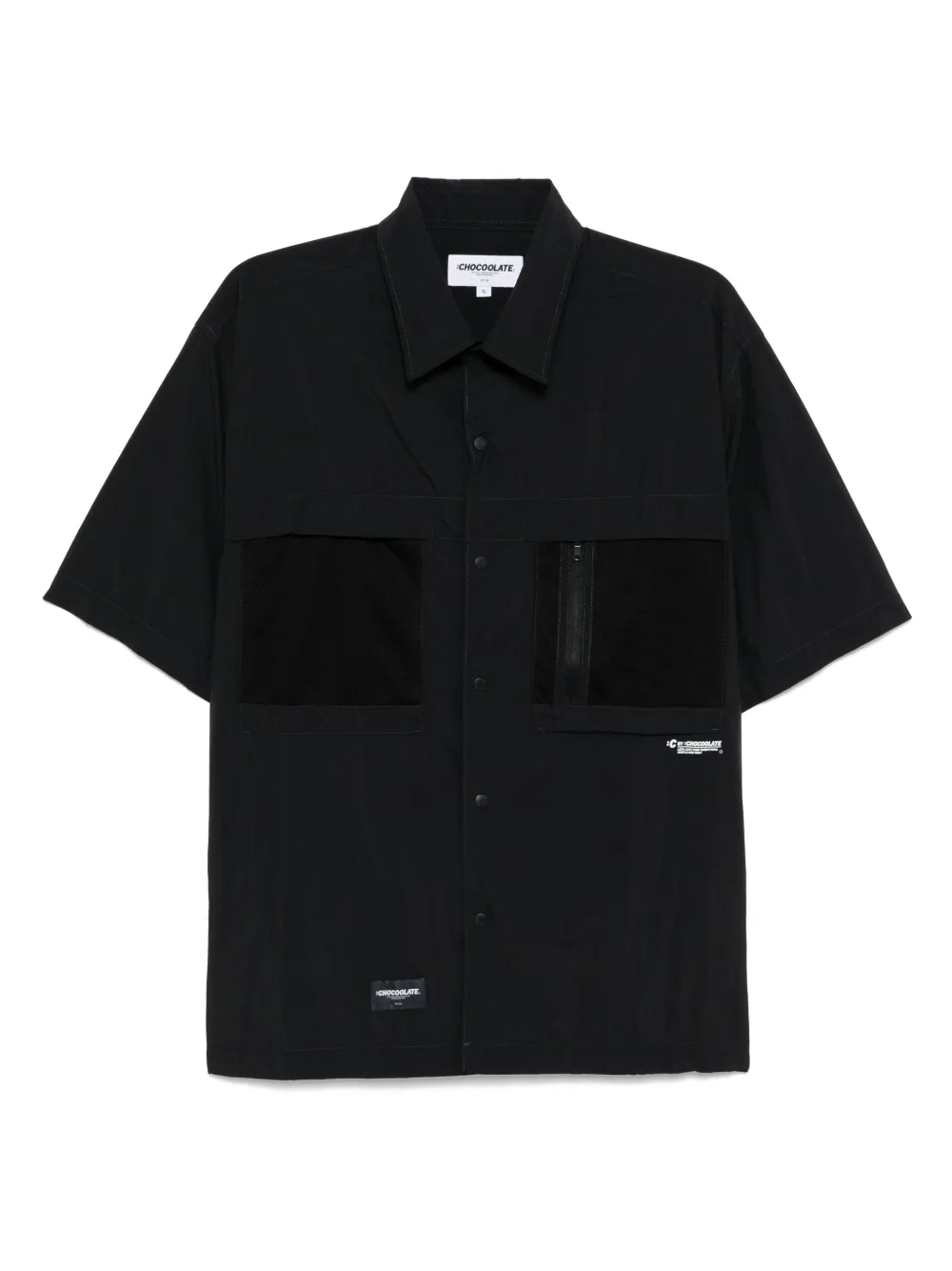CHOCOOLATE short-sleeved shirt | Black | Image 1