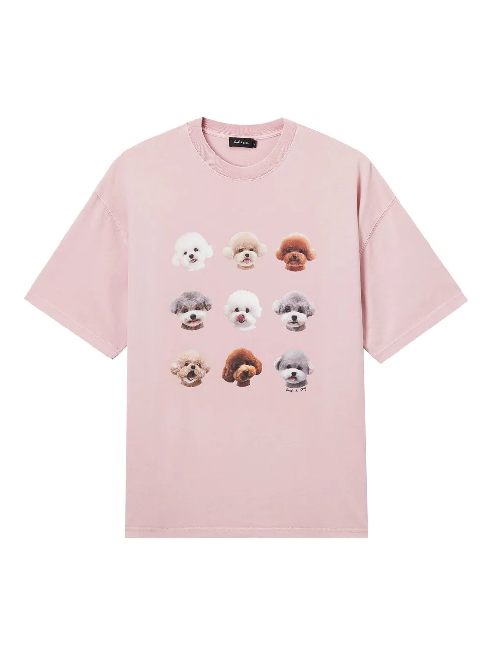dog-print T-shirt