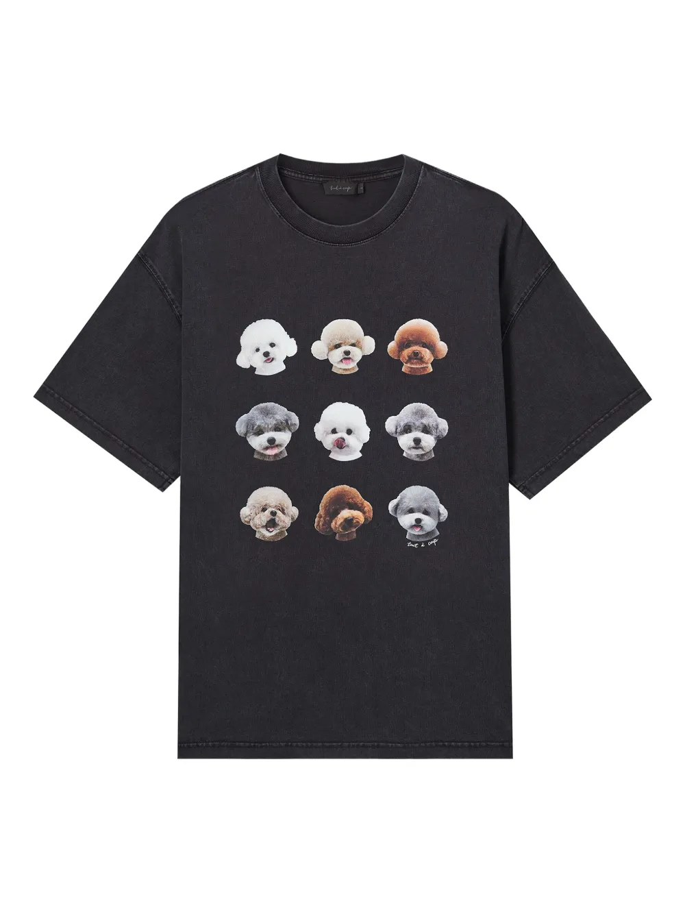 dog-print T-shirt