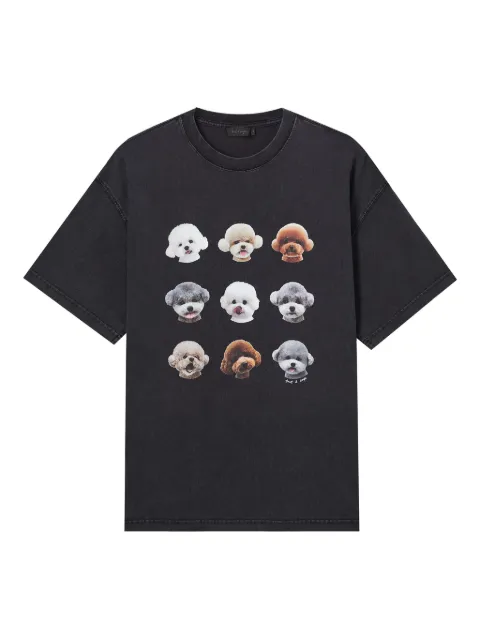 tout a coup dog-print T-shirt