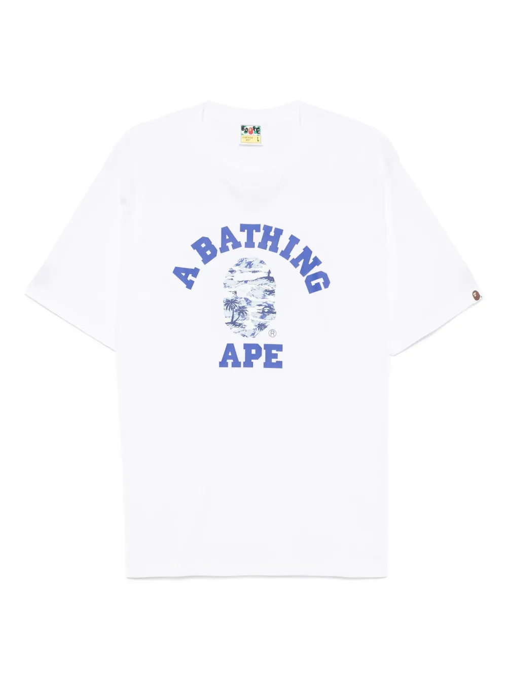 A BATHING APE® logo-printed T-shirt | White | Image 1