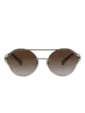 Versace Eyewear oval-frame sunglasses - Gold