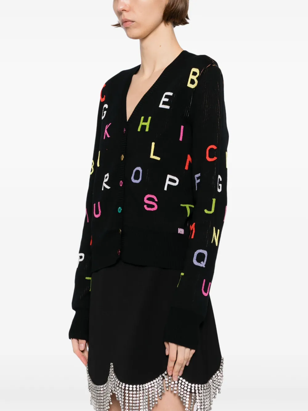 Pre-owned Chanel 2001 Embroidered Cardigan