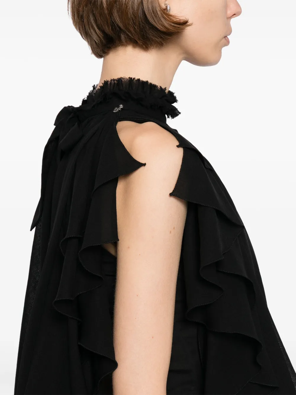 Pre-owned Chanel 2009 Sleeveless Top In Black