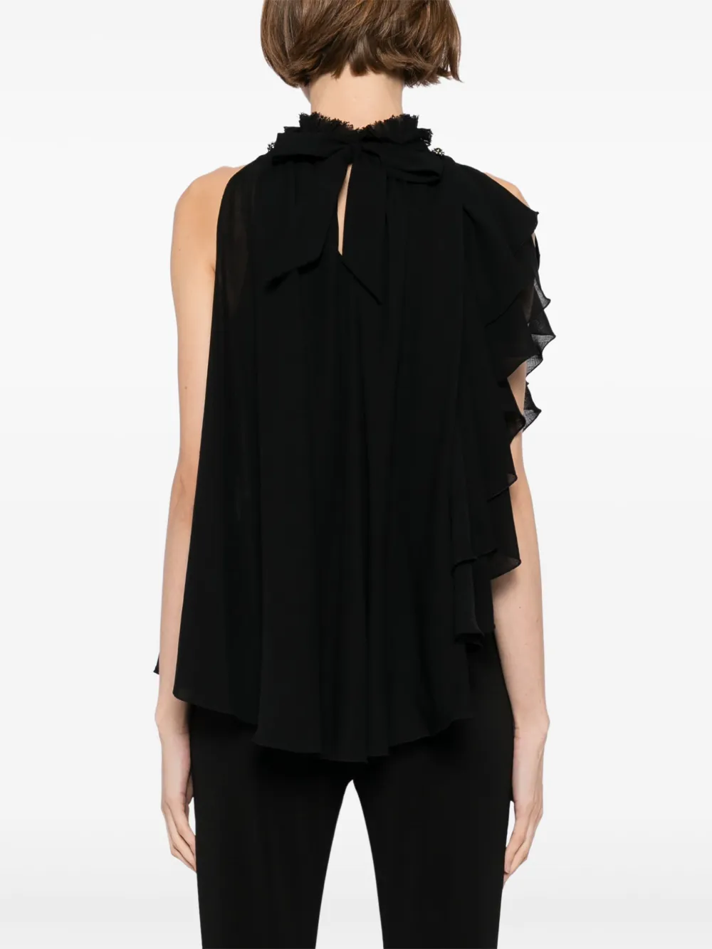 Pre-owned Chanel 2009 Sleeveless Top In Black
