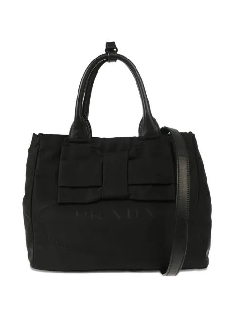 Prada Pre-Owned 2010s bow-detail handbag