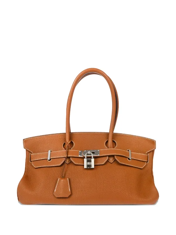 Hermès Pre-Owned 2010 Birkin Shoulder Bag Gold FARFETCH GE