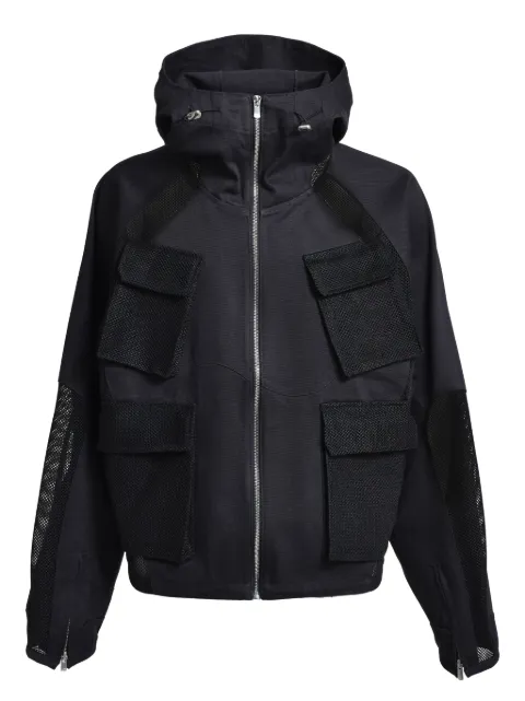 FFFPOSTALSERVICE mesh-panelled hooded jacket