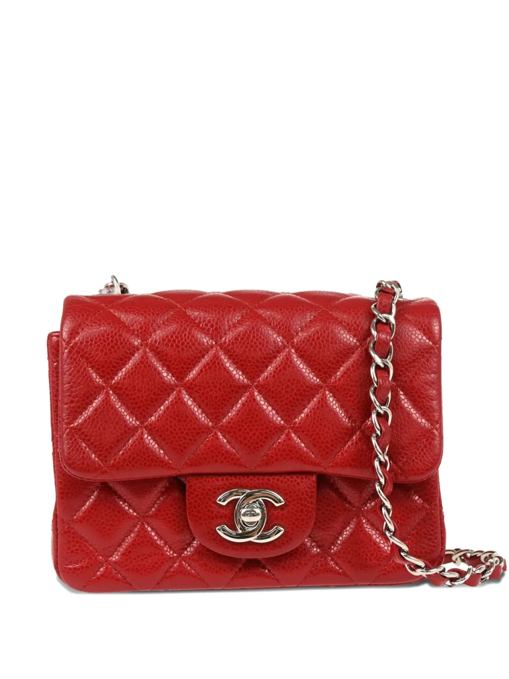 CHANEL Pre-Owned mini sac porté épaule Classic Square Flap (2012) | rouge | Image 1