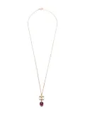 CHANEL Pre-Owned 2012 CC Mark necklace - Gold