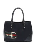 Gucci Pre-Owned 2000-2015 GG Pattern Horsebit tote bag - Black