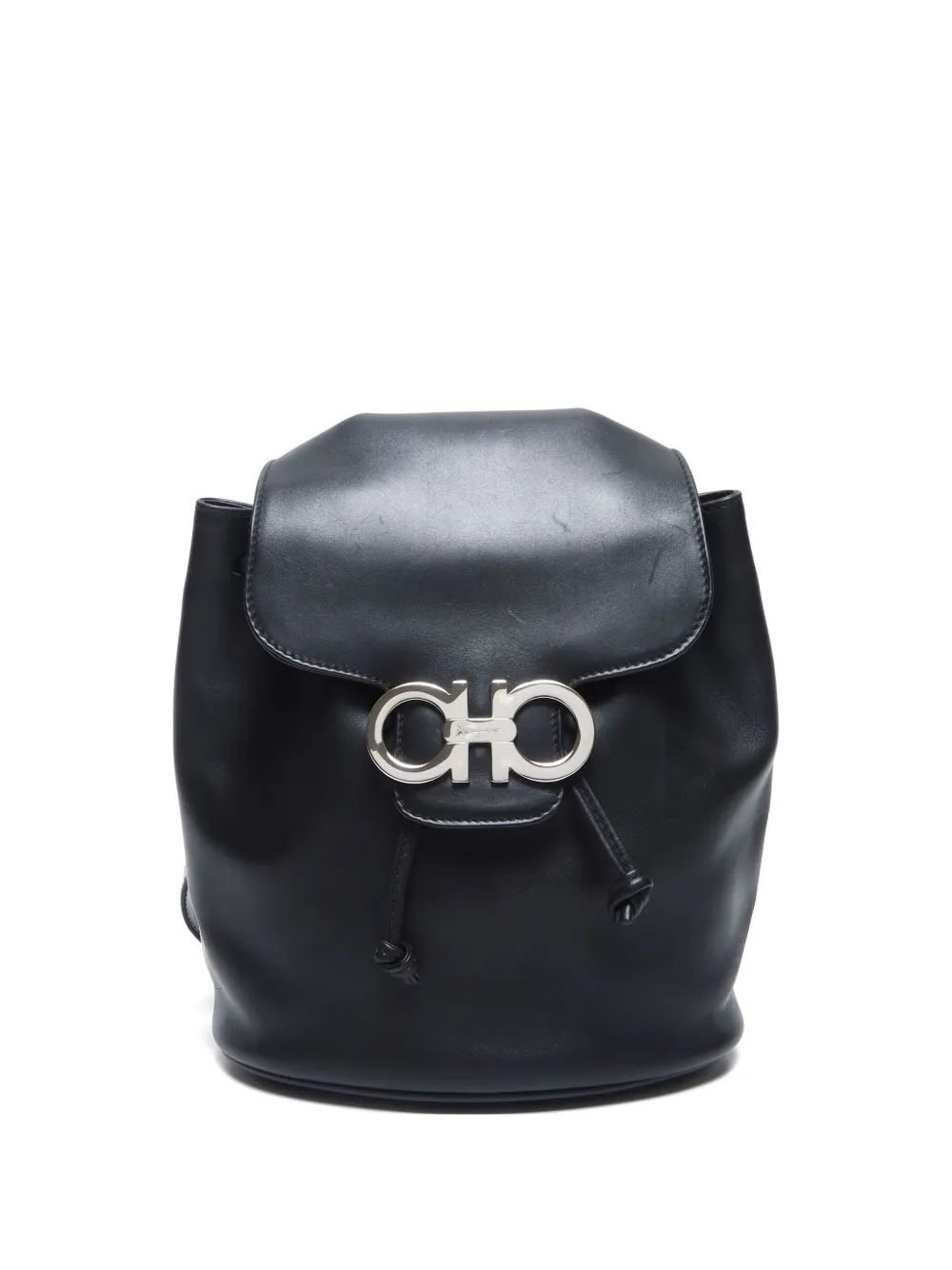 Ferragamo Pre-Owned 2010s Gancini leather backpack | Black | Image 1