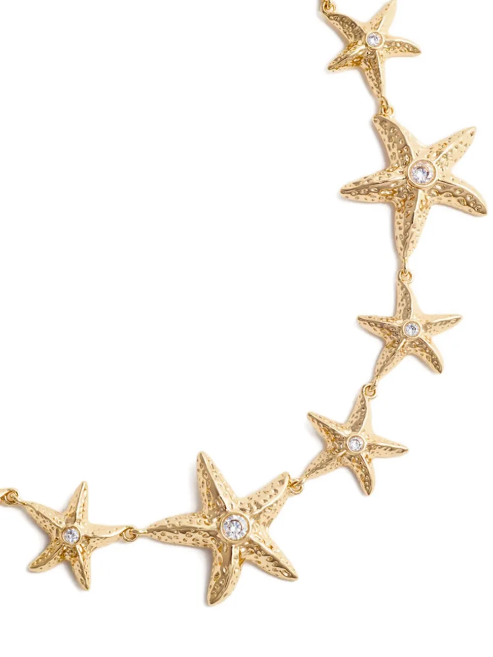 Self-portrait Starfish Necklace In Gold