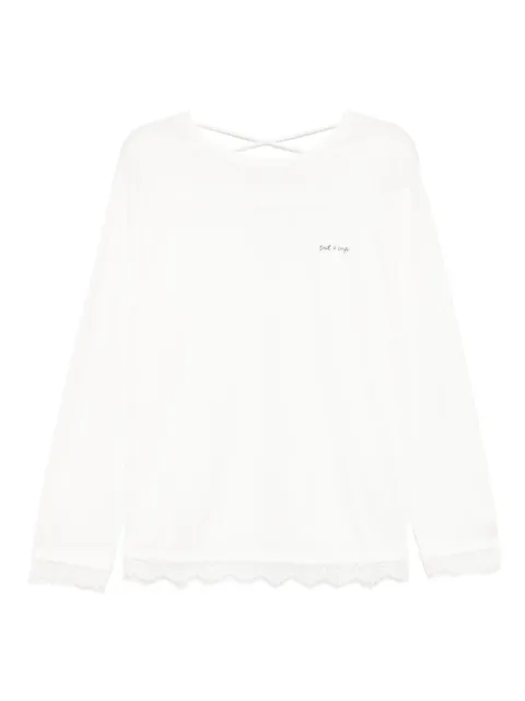tout a coup logo-printed blouse