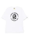 A BATHING APE® logo-printed t-shirt - White