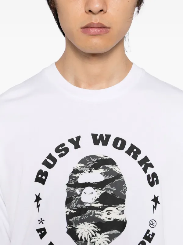 A BATHING APE® ロゴ Tシャツ | ホワイト | FARFETCH JP