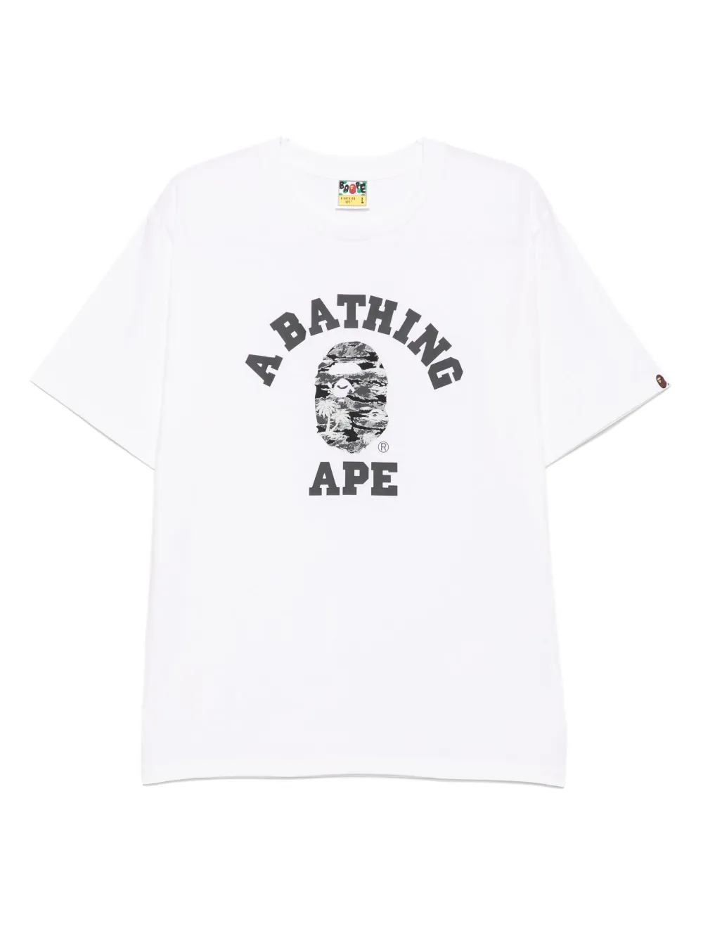 A BATHING APE® logo-printed t-shirt | White | Image 1