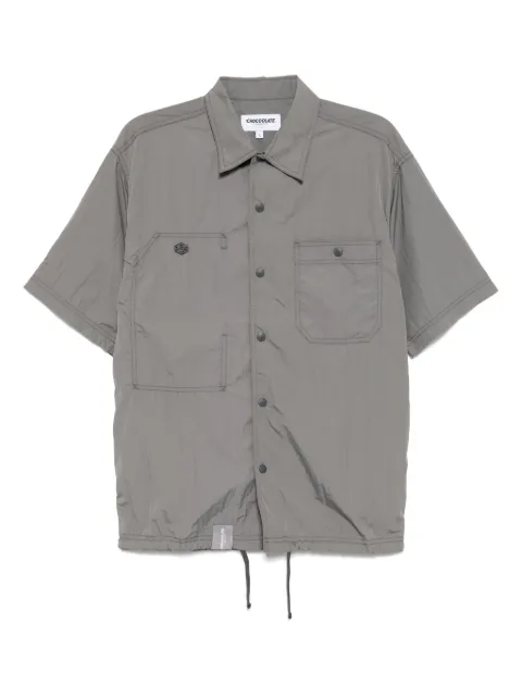 CHOCOOLATE logo-embroidered shirt
