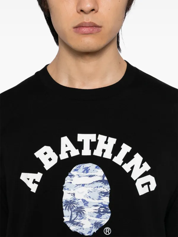 A BATHING APE ロゴ Tシャツ 130cm 値下げ即売り可能 A BATHING APE® ロゴ Tシャツ | ブラック | FARFETCH JP