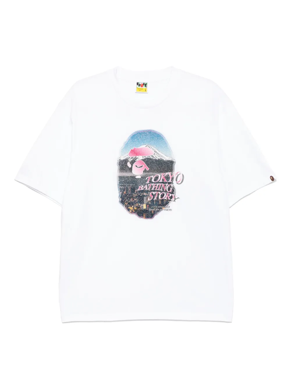 A BATHING APE® logo-printed t-shirt | White | Image 1