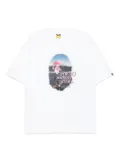 A BATHING APE® logo-printed t-shirt - White