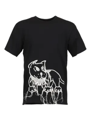 CHITO Cici ドッグプリント Tシャツ | ブラック | FARFETCH JP