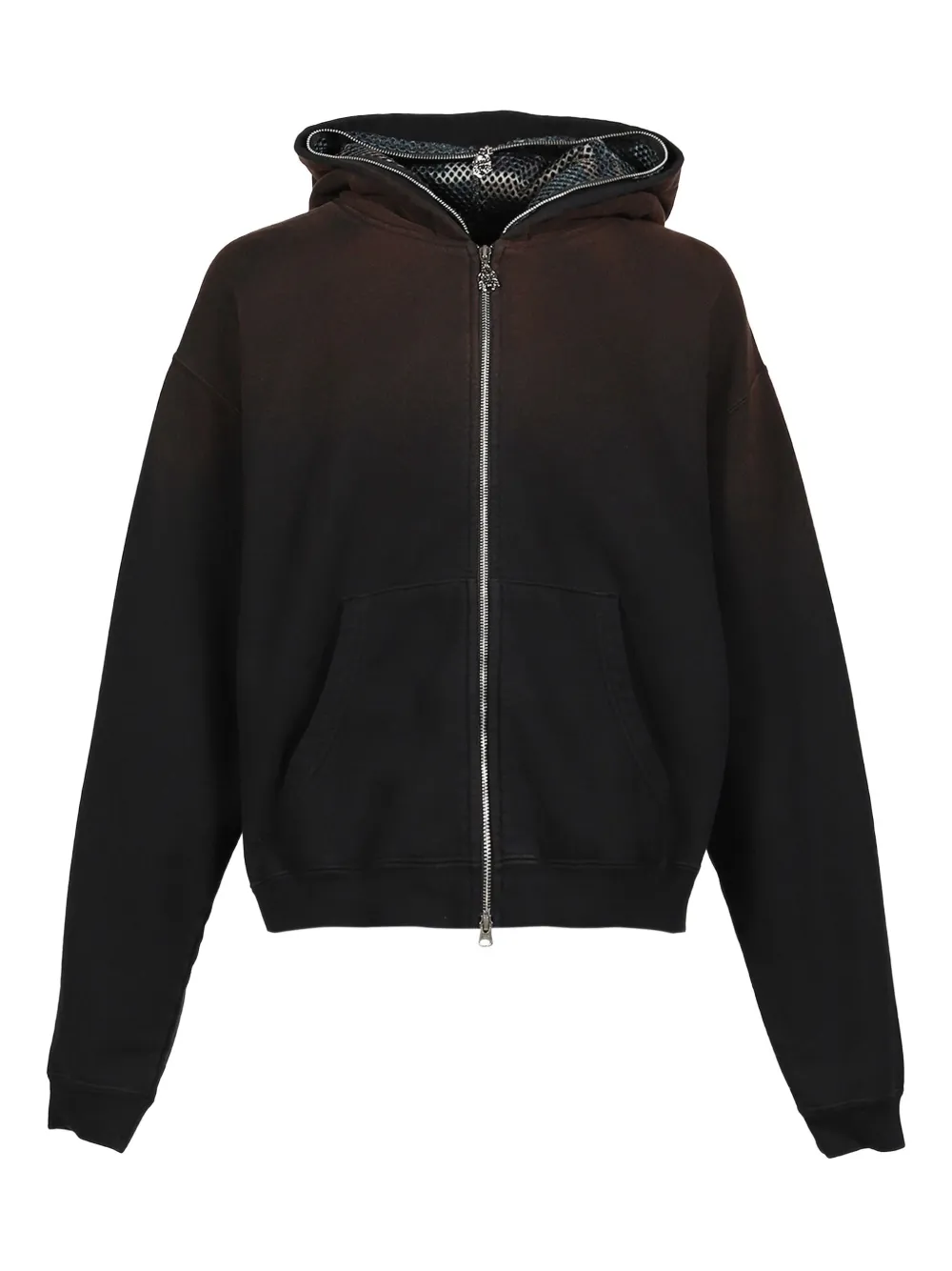 CHITO camo-face full-zip hoodie | Black | Image 1