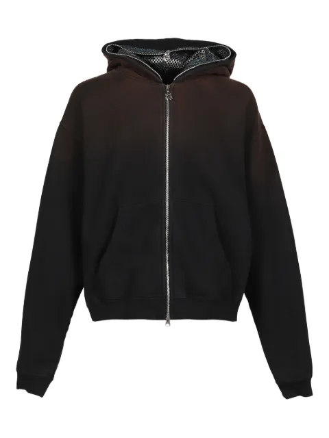 CHITO camo-face full-zip hoodie