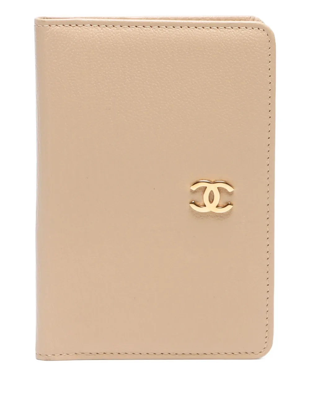 CHANEL Pre-Owned 2000s interlocking CC card holder | Neutrals | Image 1