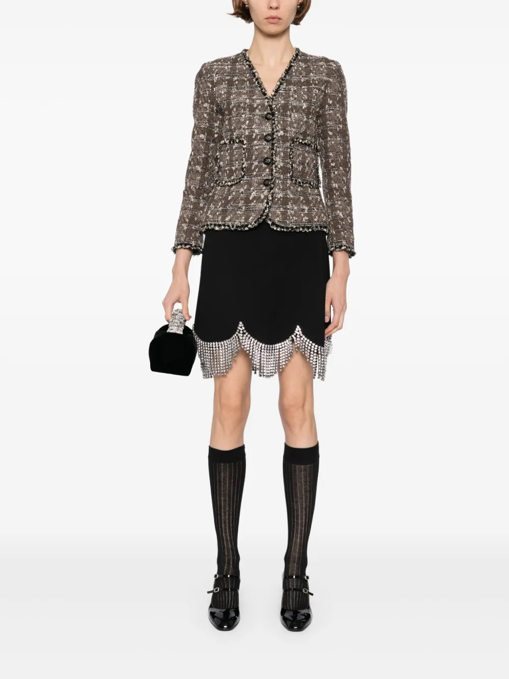 CHANEL Pre-Owned 1994 single-breasted collarless jacket | Image 2