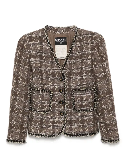 CHANEL Pre-Owned 1994 single-breasted collarless jacket