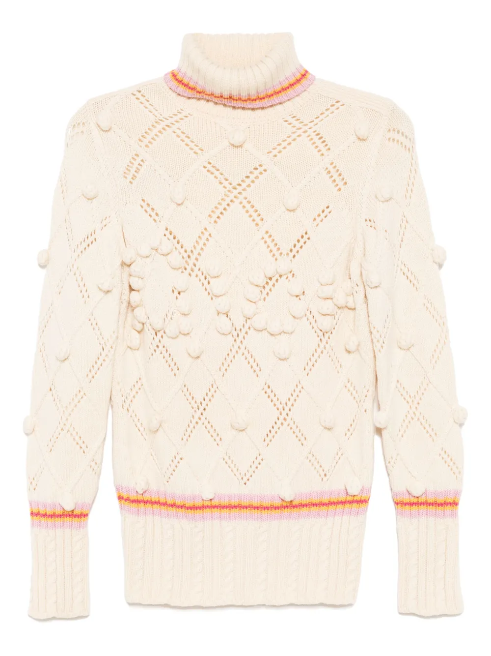 Christian Dior Pre-Owned 2004 pointelle jumper - ニュートラル Christian Dior Pre-Owned 2004 pointelle jumper - ニュートラル